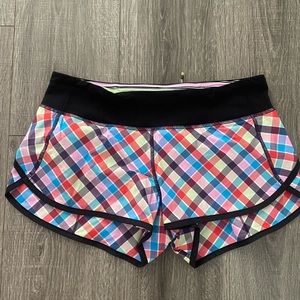 Lululemon Seawheeze Speed Short Pass Me Plaid